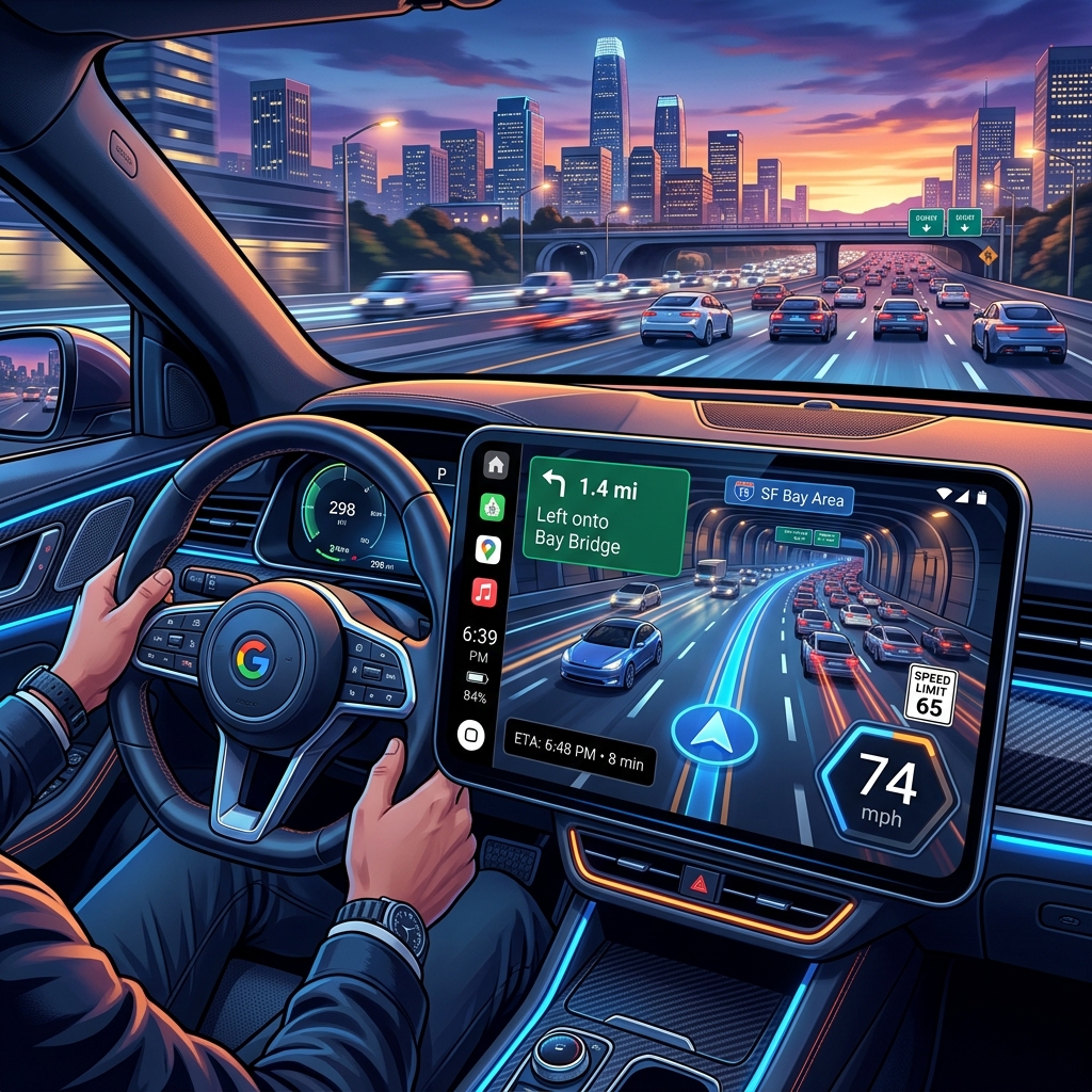 Google Maps' Biggest Android Auto Upgrade Is Reaching More Users — Immersive Navigation & Live Speedometer