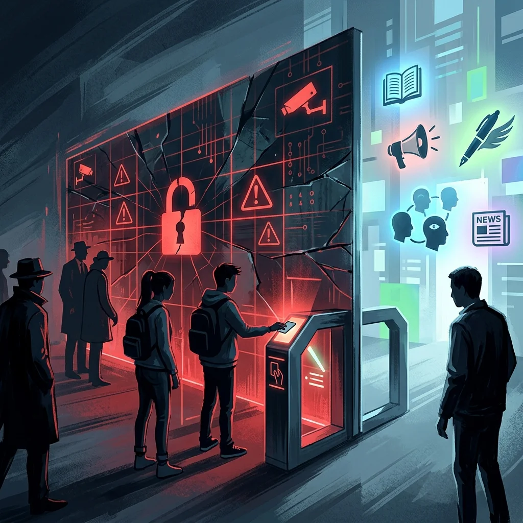 Age verification wall threatening anonymous speech and free expression online — EFF's criticism of the KIDS Act