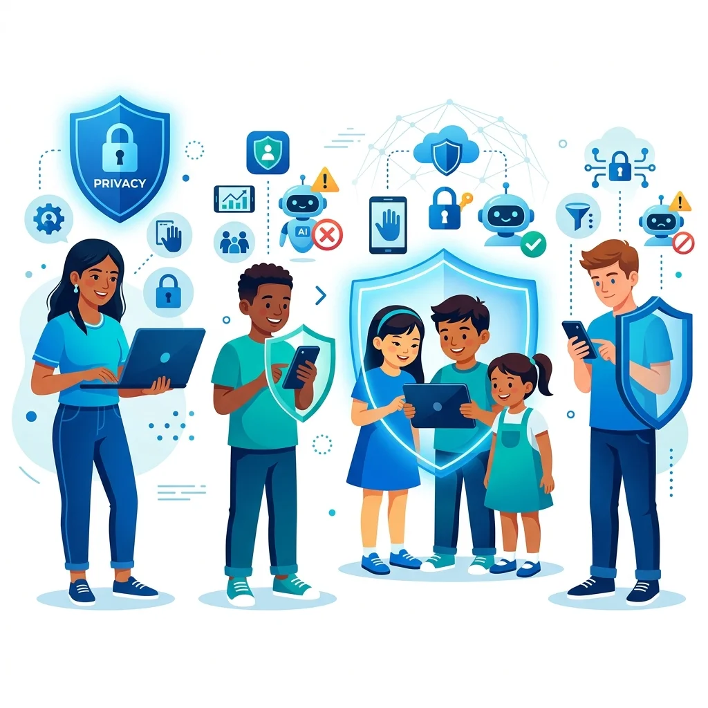Children online safety provisions — parental controls, AI chatbot rules, data privacy for minors under KIDS Act