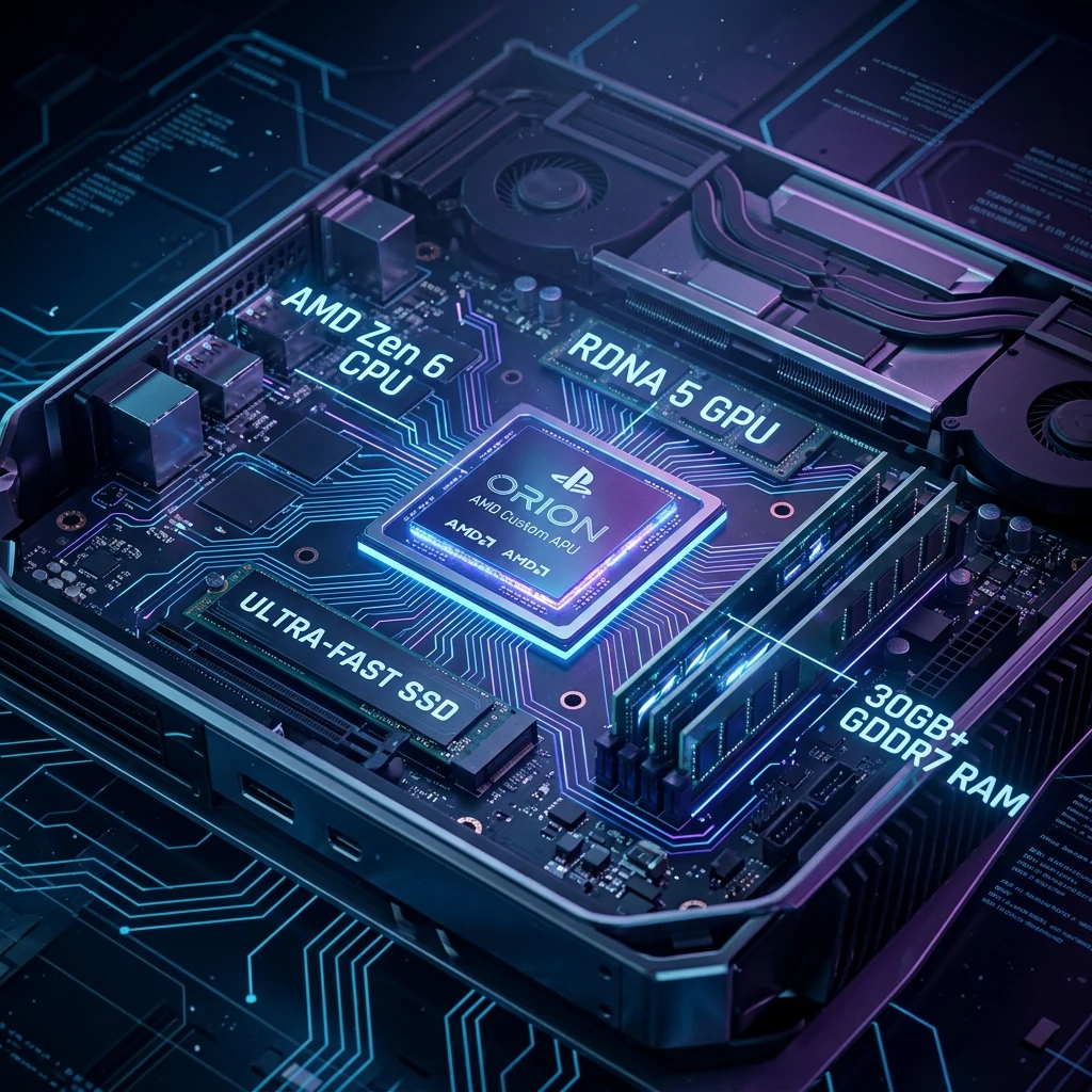 PlayStation 6 Rumored Internal Hardware: AMD Zen 6, RDNA 5, GDDR7