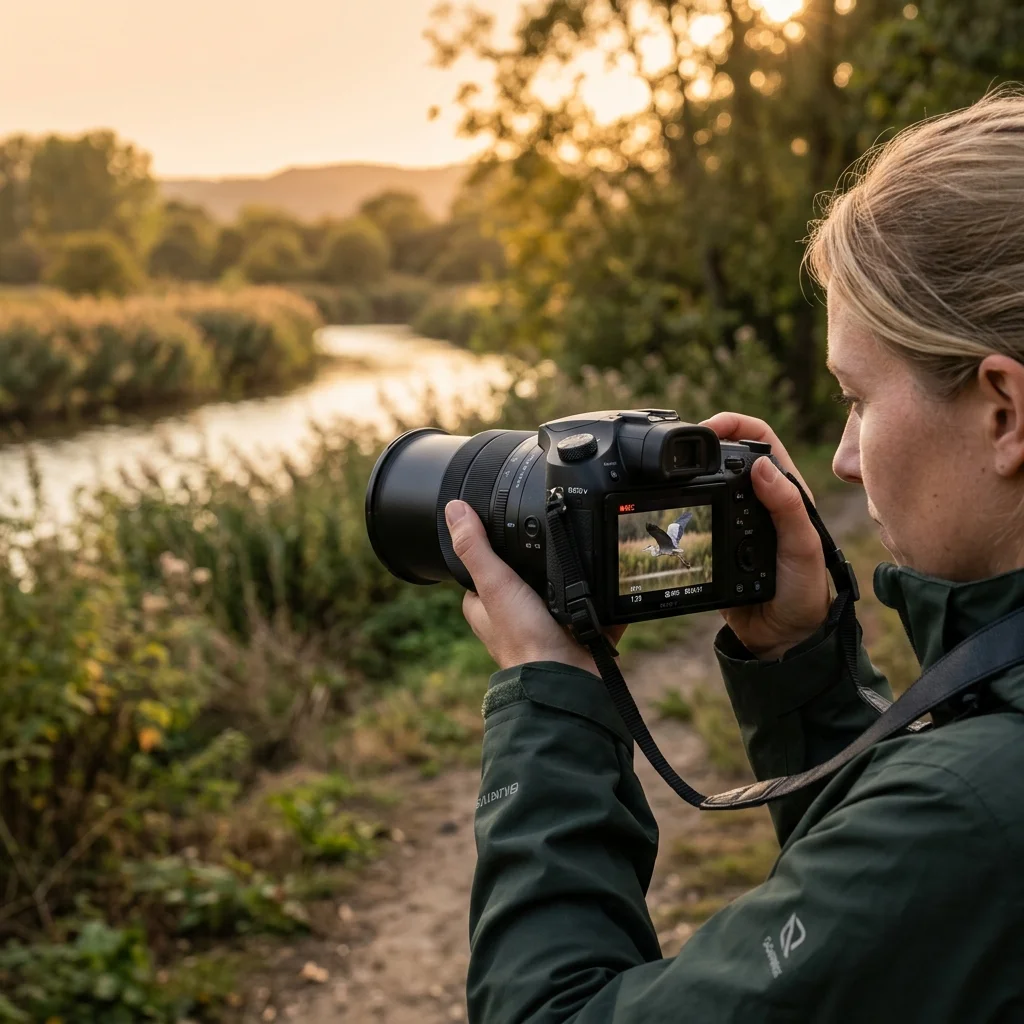 Sony RX10 V camera recording high-quality 4K 120p video in active mode
