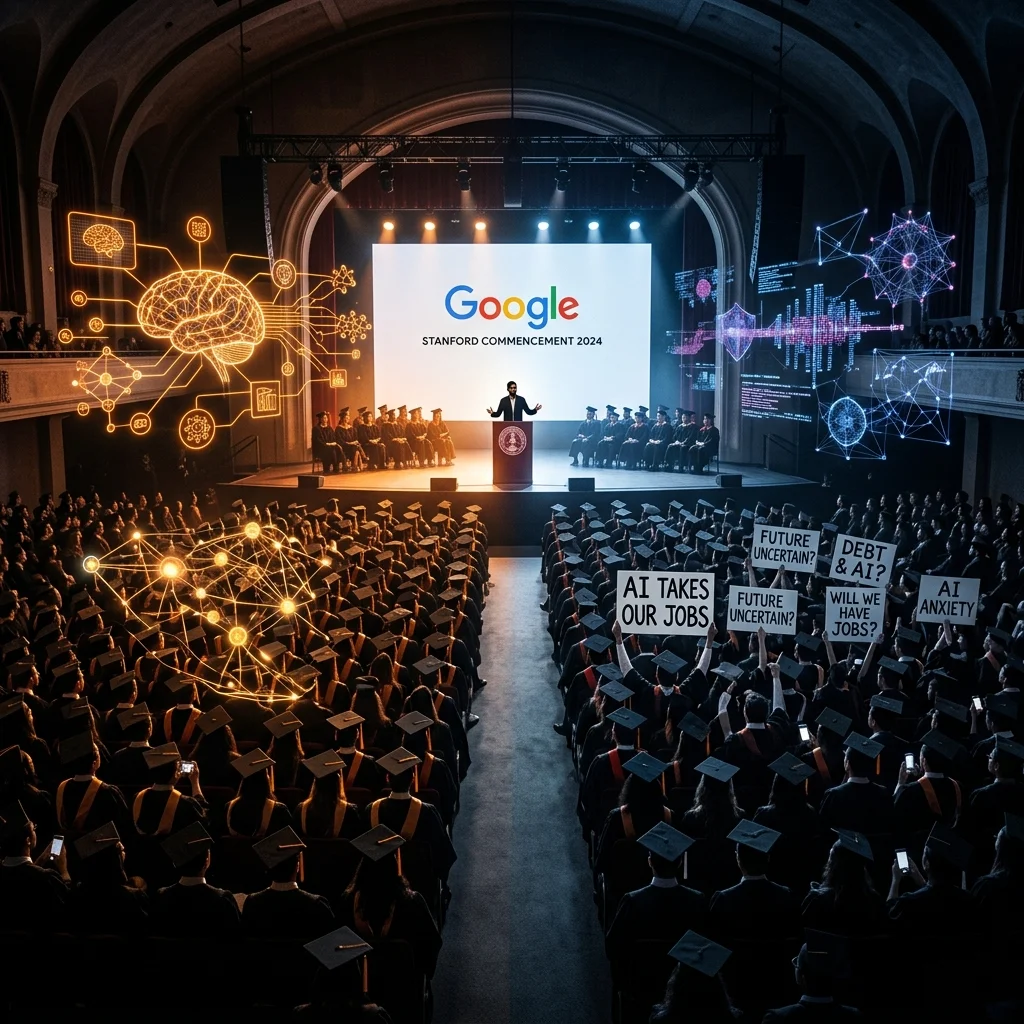 Sundar Pichai Says Graduates Booing AI Will Shape Its Future — And Live With the Consequences